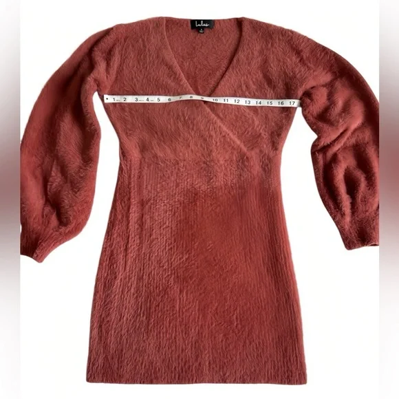 Lulus What A Flirt Rose Pink Eyelash Knit Sweater Dress S Cozy Chic Mini Bodycon - Picture 7 of 9